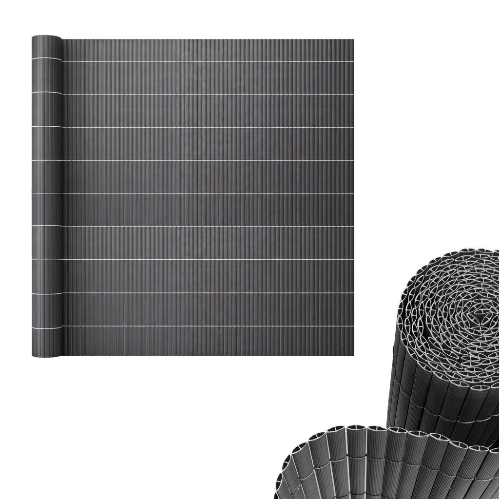 Tappeto Frangivista Cefalu in PVC Schermatura per Recinzione a Lamelle da 19 mm 150 x 400 cm - Antracite casa.pro