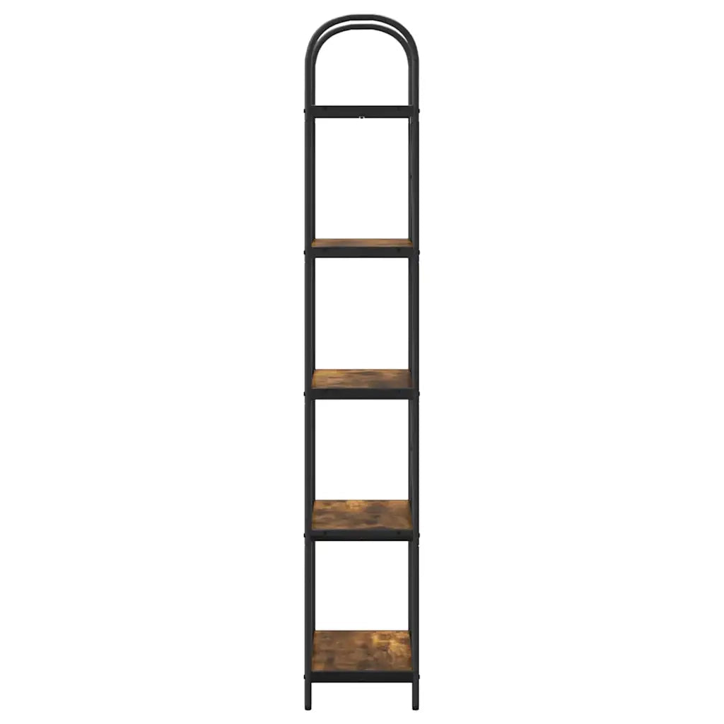 Libreria-Scaffale per Libri-Mobile di Stoccaggio Rovere fum¨¦ 60 x 30 x 183 cm Legno multistrato 516582