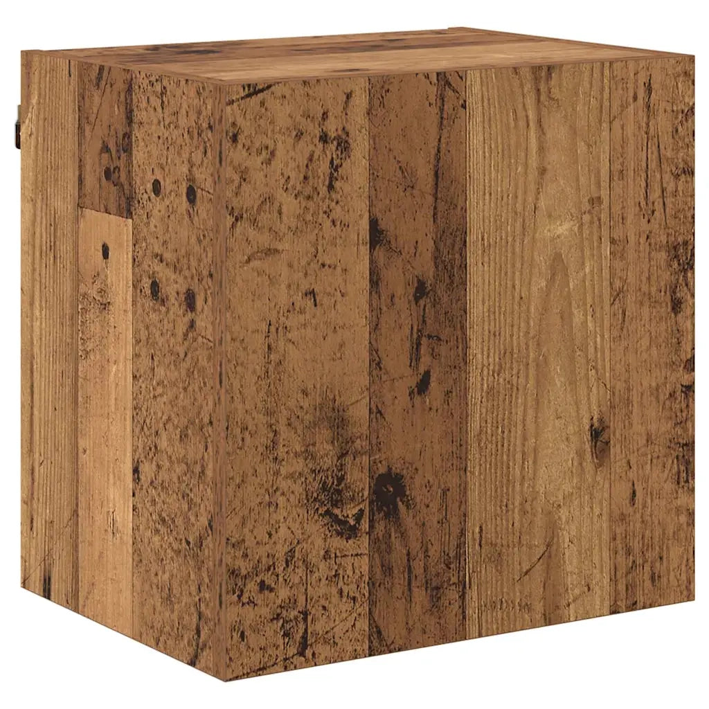 Mobile per TV a Muro 4 pz-Set di 4 Credenza per TV sospesa Legno vecchio Legno multistrato 175982