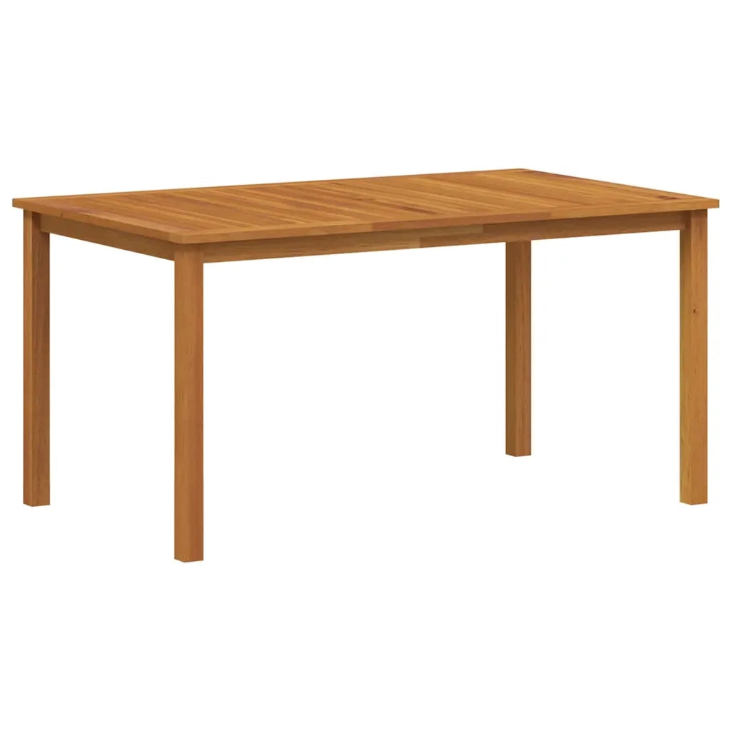 Set da Pranzo per Giardino 7 pcs Nero Legno di Acacia Massello