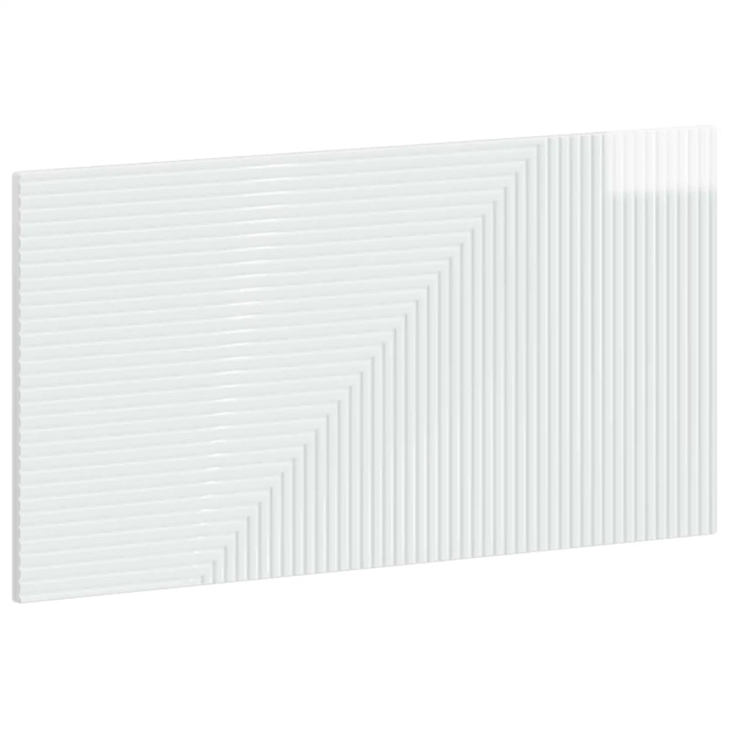 Testiera da Muro HAARLEM Bianco Lucido Legno ingegnerizzato 896979