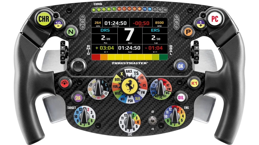 Thrustmaster controllore 4060466 / formula wheel add-on ferrari sf-25 edition nero 10,9 cm (4,3)