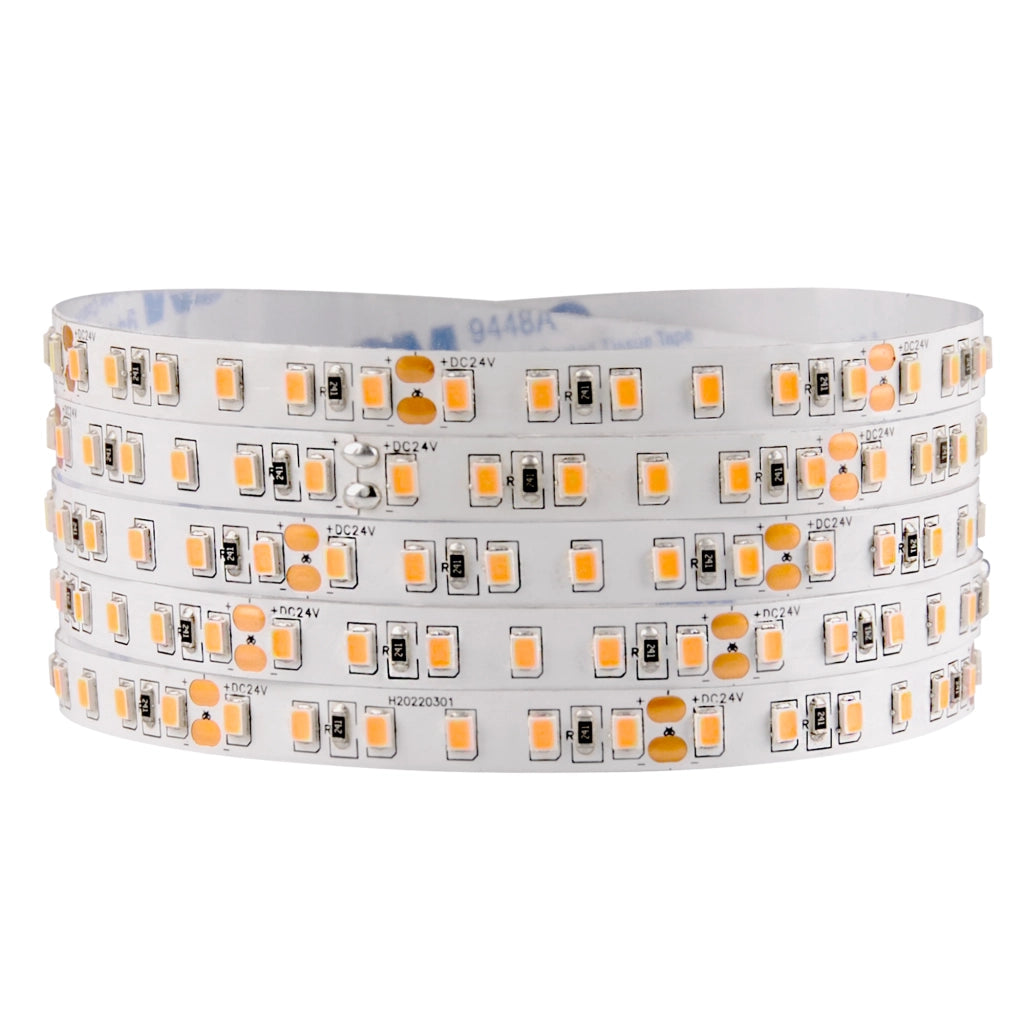 Kit striscia LED 5m 24V 2700K IP20 con alimentatore e switch Polux