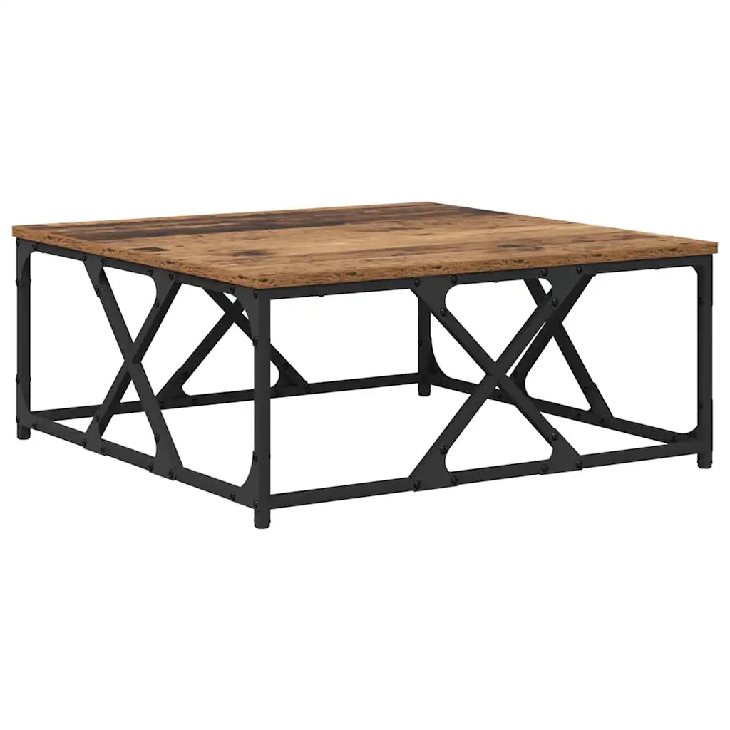 Tavolino da Salotto-Tavolino da soggiorno-Tavolo Legno vecchio 70 x 70 x 30 cm