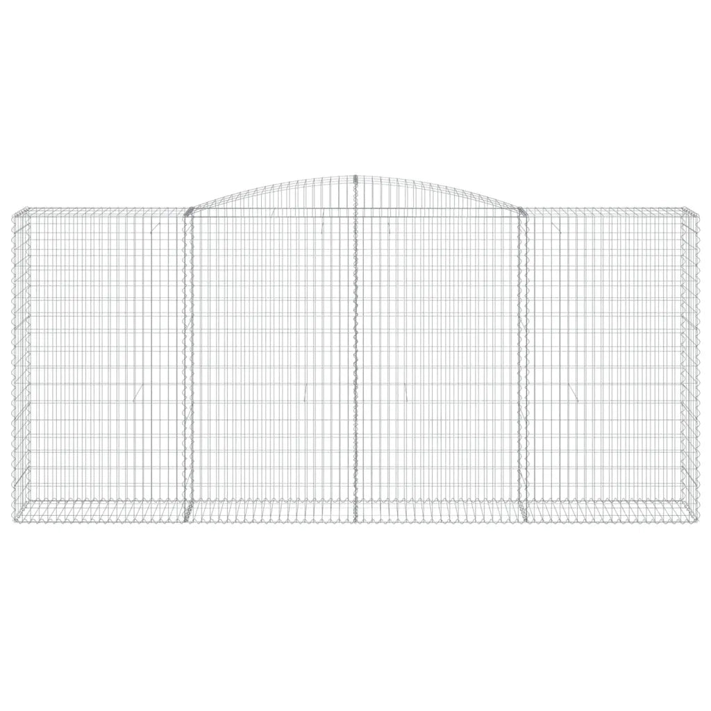 Cesti Gabbioni ad Arco 8 pz 400x50x180/200 cm Ferro Zincato 3147054