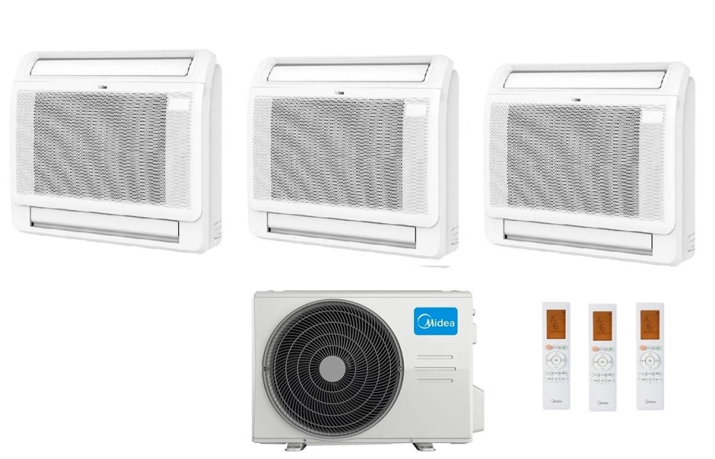 Condizionatore Midea Console Dual Split 9+9+12 btu con M3OA-27HFN8-Q R-32 Wi-Fi Optional
