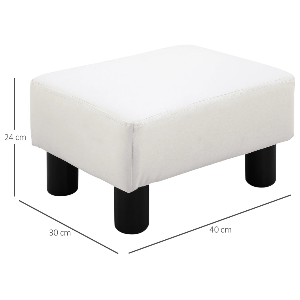 Tavolino basso per soggiorno ¨C zephmum ¨C bianco 40x30x24 cm