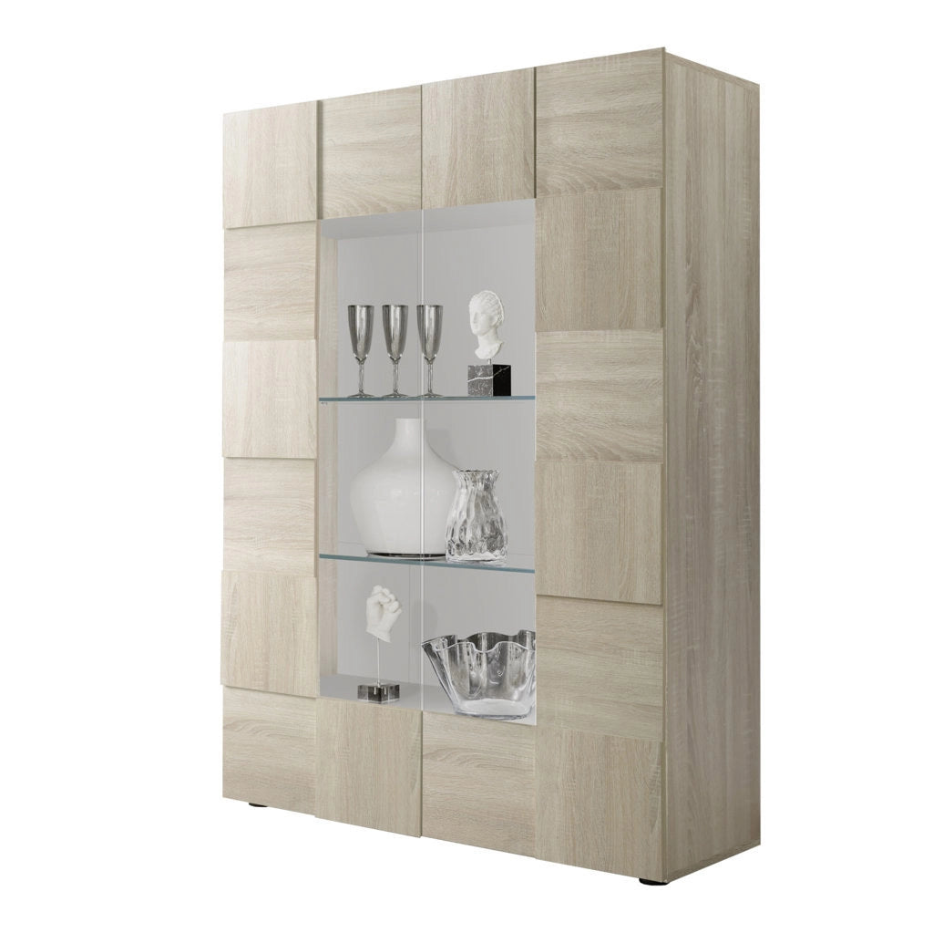 Credenza/Vetrina LONDON rovere