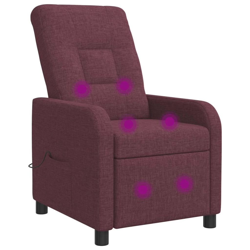Divano Sedia-Poltrona Massaggiante Viola Tessuto 643078