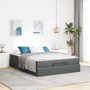 Struttura letto con materasso 2 pcs Grigio Sfumato Tessuto 3399495