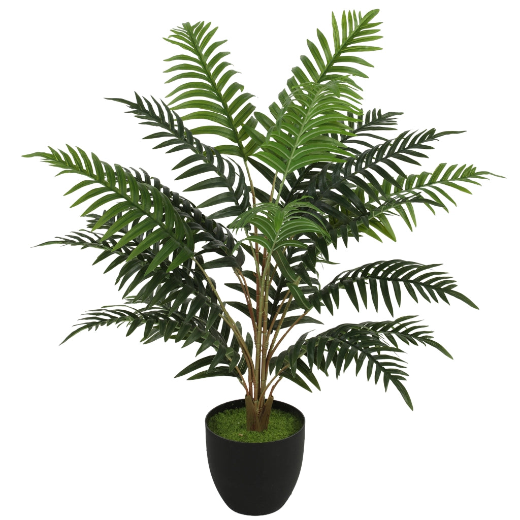 Pianta Artificiale Felce ¨C Minimal ¨C Verde, Vaso Nero, PEVA