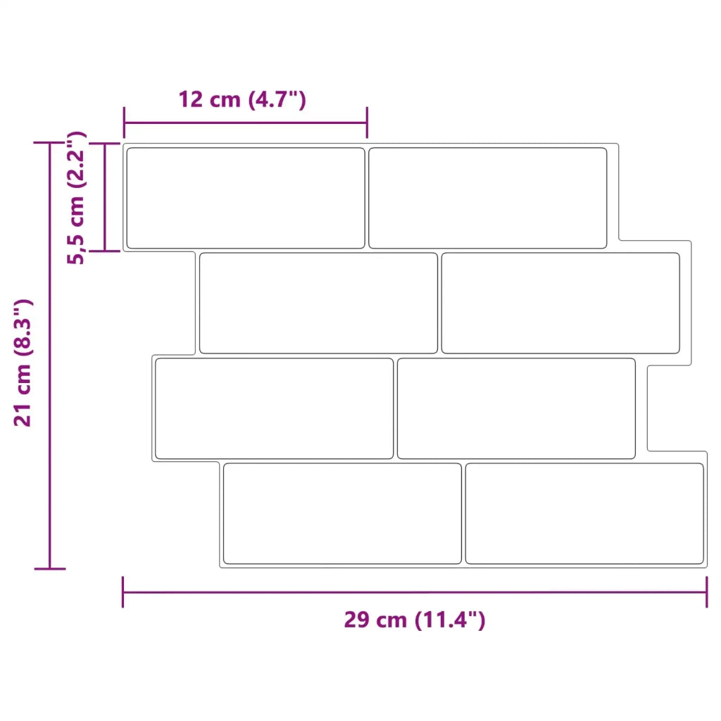 Piastrella subway 20 pcs Marmo Beige 29 x 21 cm 42046148