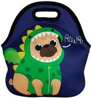 Borsa di Picnic Cartoon Pug con Isolamento Termico e Impermeabile