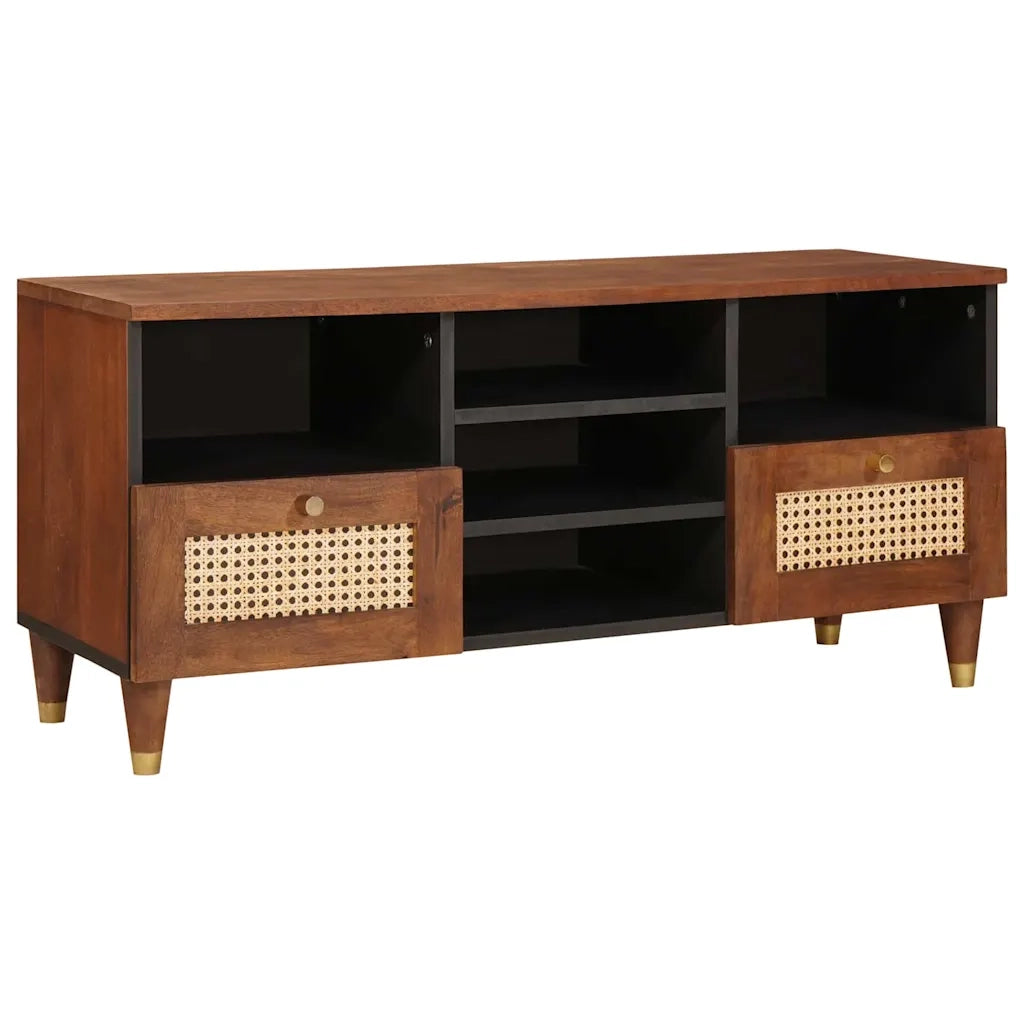 Mobile TV | Armadietto TV | Mobile Porta TV Marrone 100 x 33,5 x 46 cm Legno di mango massello