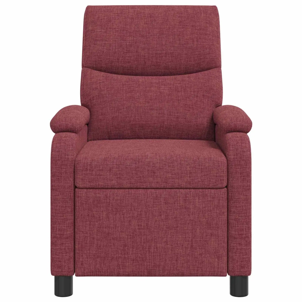 Divano Sedia-Poltrona Massaggiante Rosso Vino Tessuto 396380