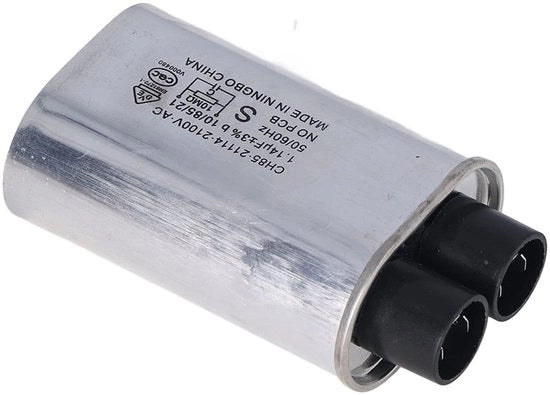 Condensatore Microgolf 2100V - Condensatore ad Alta Tensione - 1,14uF - Alluminio Lega - 95mm - Sostituzione per Magnetron - Componente Magnetron