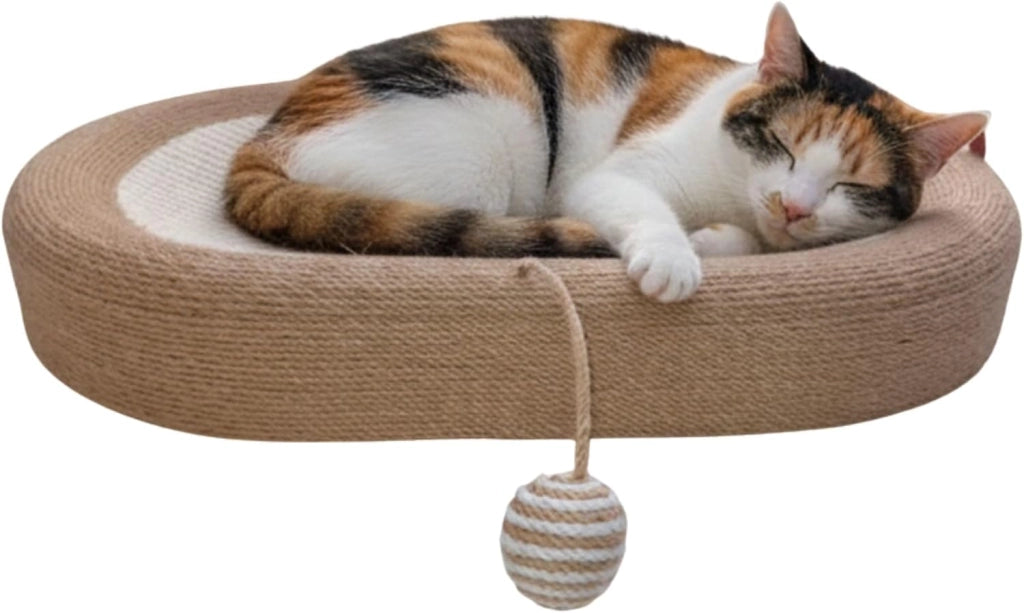 Tiragraffi per gatti CALETA a forma di ciotola 2 in 1 in sisal 64 x 44 x 12 cm