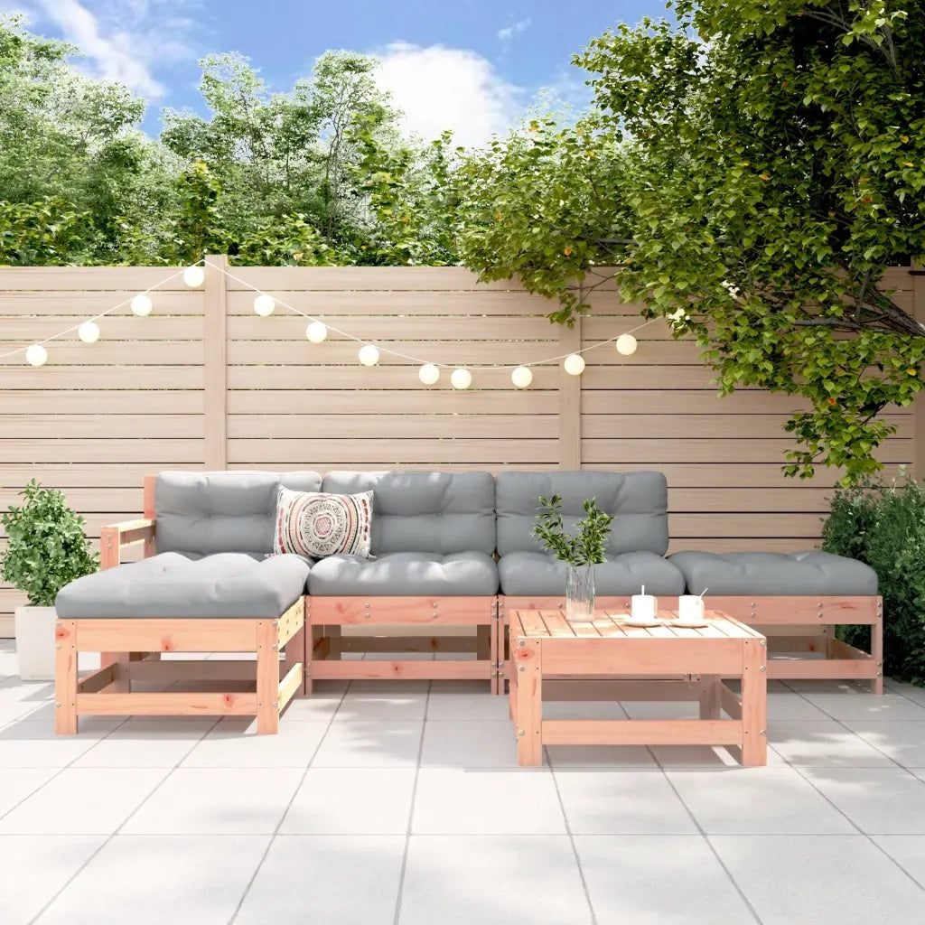 Set Salotto da Giardino 6 pz in Legno Massello di Douglas 3186541