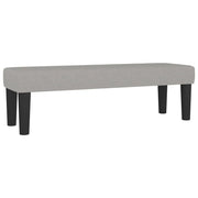 Panca 100 x 30 x 30 cm tessuto grigio chiaro 02_0010682