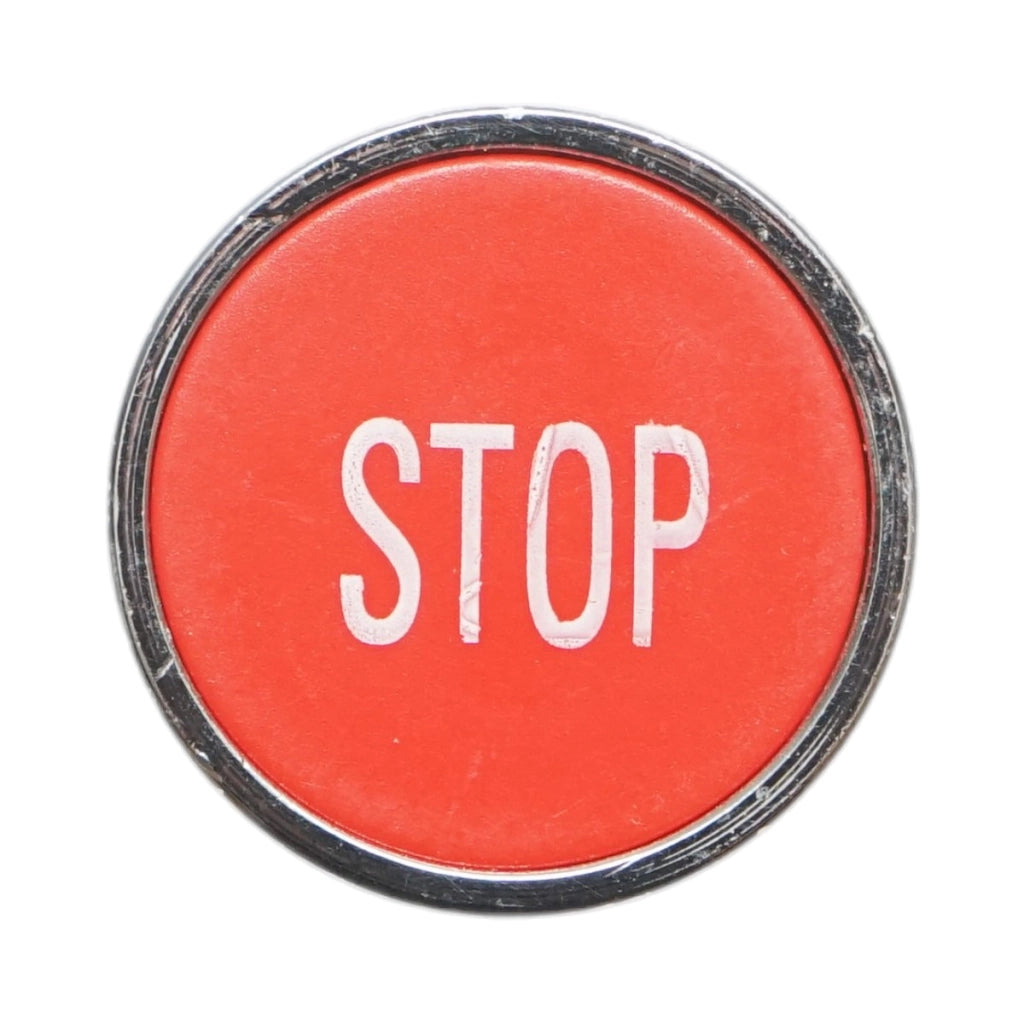 Testa pulsante di comando STOP rosso Ø 22mm LAY5 Breckner Germany
