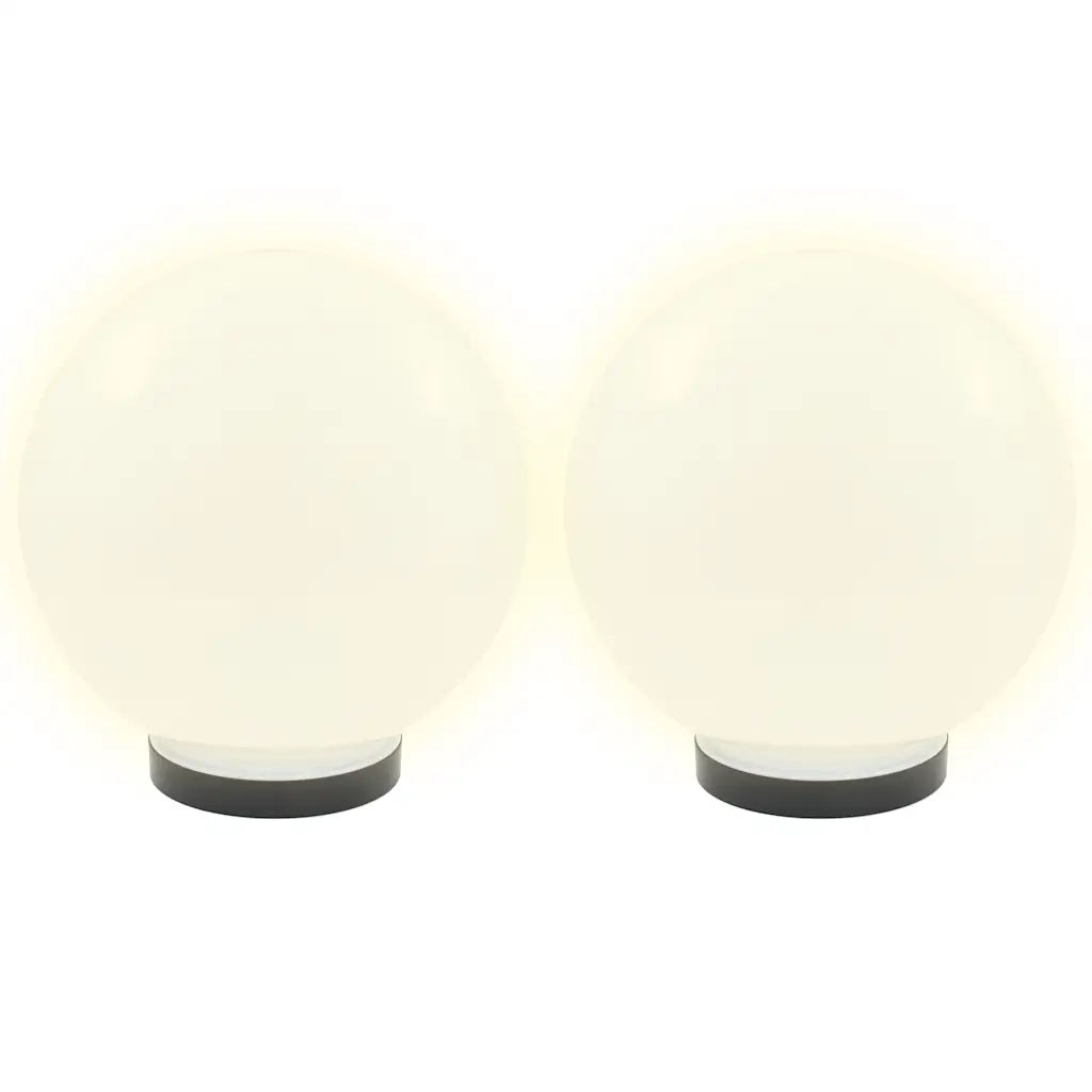 Set di 4 luci da giardino sferiche a LED da 25 cm per un'atmosfera accogliente realizzate in PMMA bianco 02_0046383