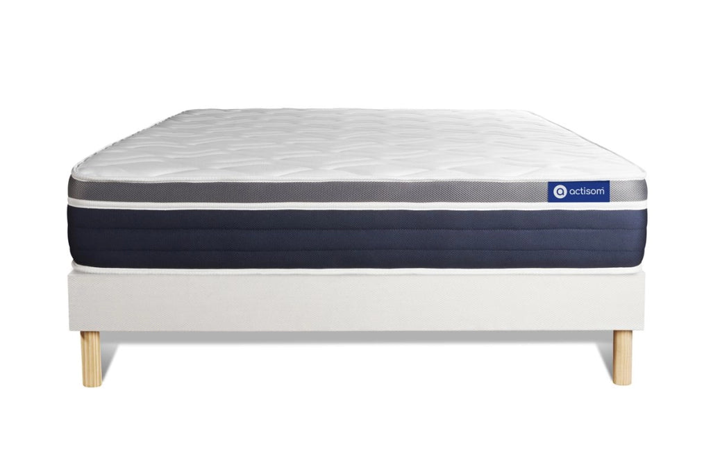 Kit rete e materasso Actiflex confort 120x200cm - Spessore : 26cm - Molle insacchettate e memory foam - Moderatamente rigido