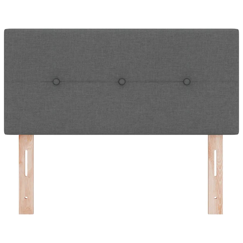 Testiera | Testata LED con strisce LED Grigio scuro 80 cm Tessuto
