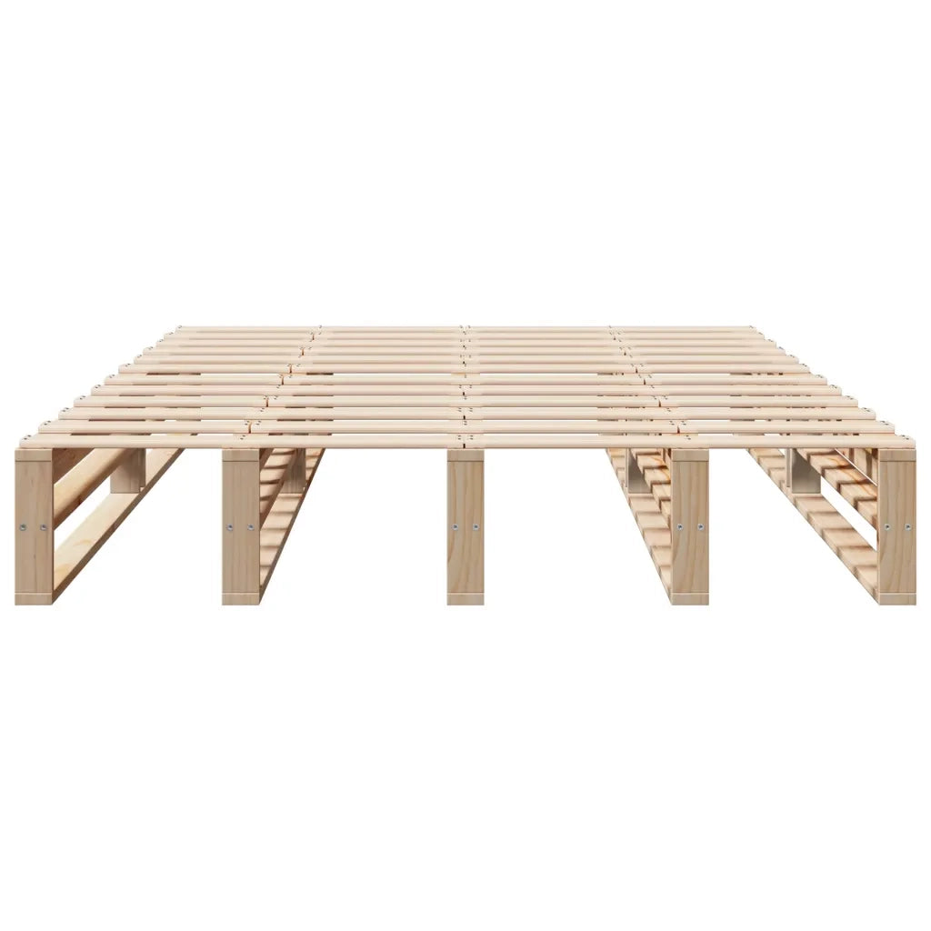 Letto senza Materasso 140x200 cm in Legno Massello di Pino 850842
