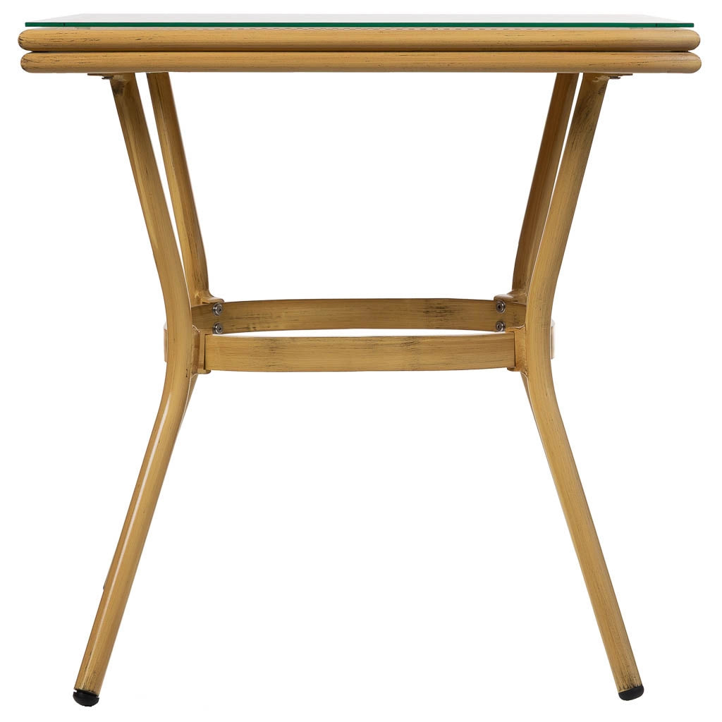 Set tavolo e 2 sedie marrone, tavolo: 70x70x72. sedia (2): 55x58x88