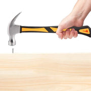 Hout lavorazione martello Klauwhamer 13oz Quadrate Lam Hoorn Vorm Lang-staal Martello 50HRC Dubbel V-ontwerp Manubrio in acciaio inossidabile Acciaio ad alta resistenza Carbonio Recht per Papà Natale Festa della Mamma