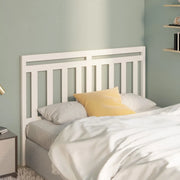Testiera per Letto Bianca 166x4x100cm in Legno Massello di Pino 814105