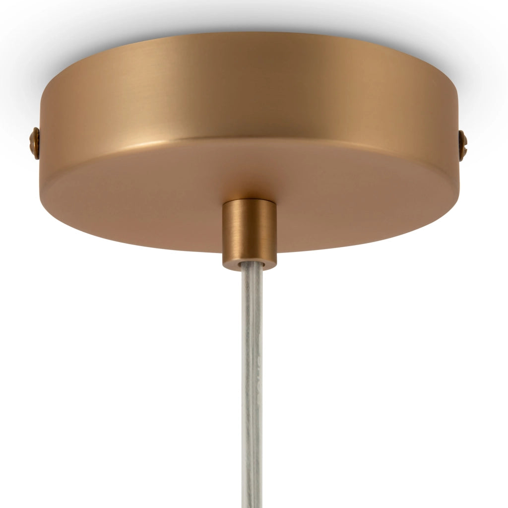 Maytoni Lampadario Minimal Basic Form 1 luce E14 oro metallo diffusore vetro
