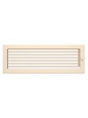 Griglia di ventilazione per camino 17x49 crema con tapparelle avvolgibili
