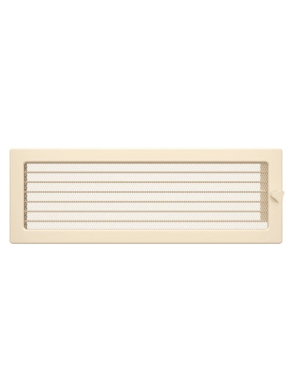 Griglia di ventilazione per camino 17x49 crema con tapparelle avvolgibili