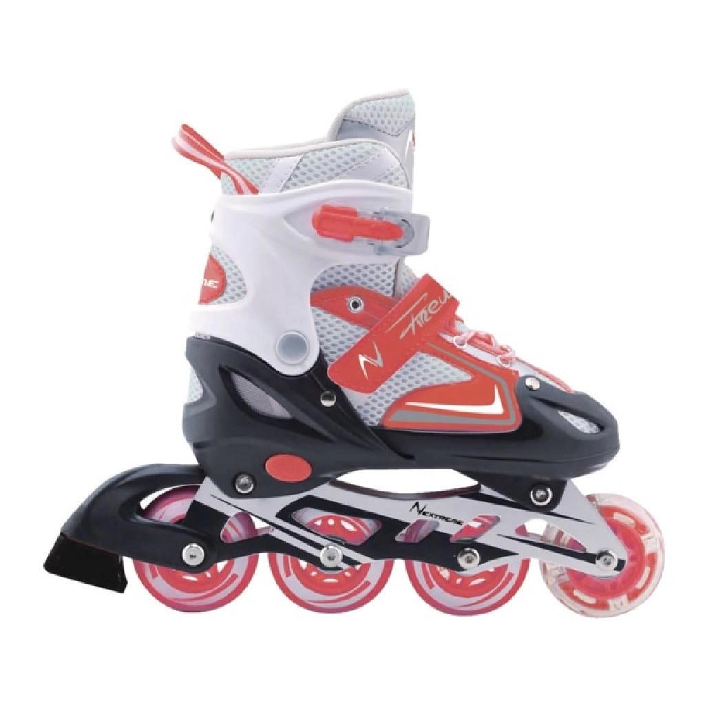 Pattini in linea FIREWHEEL - rosso regolabile misura M (dal 34 al 37)