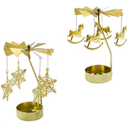 Decorazione - Sospensione candela - Supporto luce - 2 pezzi - Rotante - Halloween - Natale - Compleanno - Matrimonio - Decorazione - Candele - Luci - Diametro 46 cm