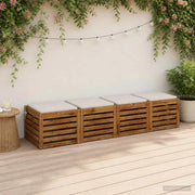 Cuscini per Sedia in 4 Pezzi SOEST 4 pz 100% Poliestere Bianco 944414