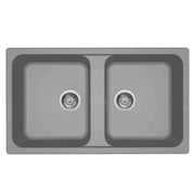 Lavello Elleci Incasso 2 vasche 86x50 Life 450 Granitek Grigio Cemento LG245048