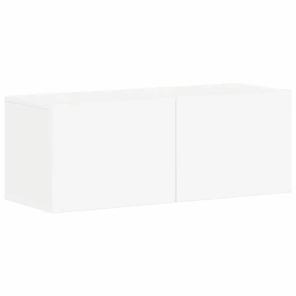 Set Mobili Porta TV 4 pz | Armadietto TV | Mobile Porta TV Bianco in Legno Multistrato