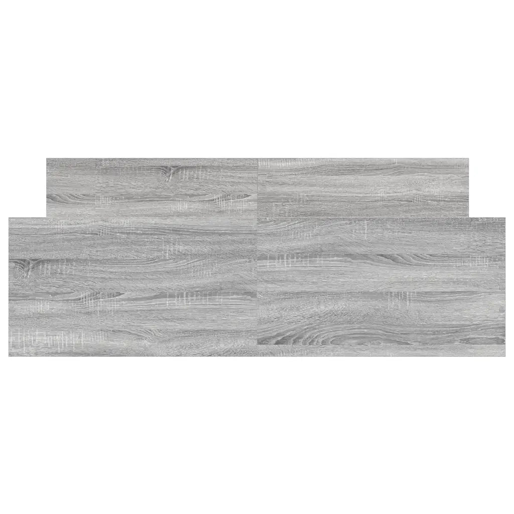 Letto matrimoniale | Letto per adulti | Giroletto con Testiera e Pediera Grigio Sonoma 120x190 cm