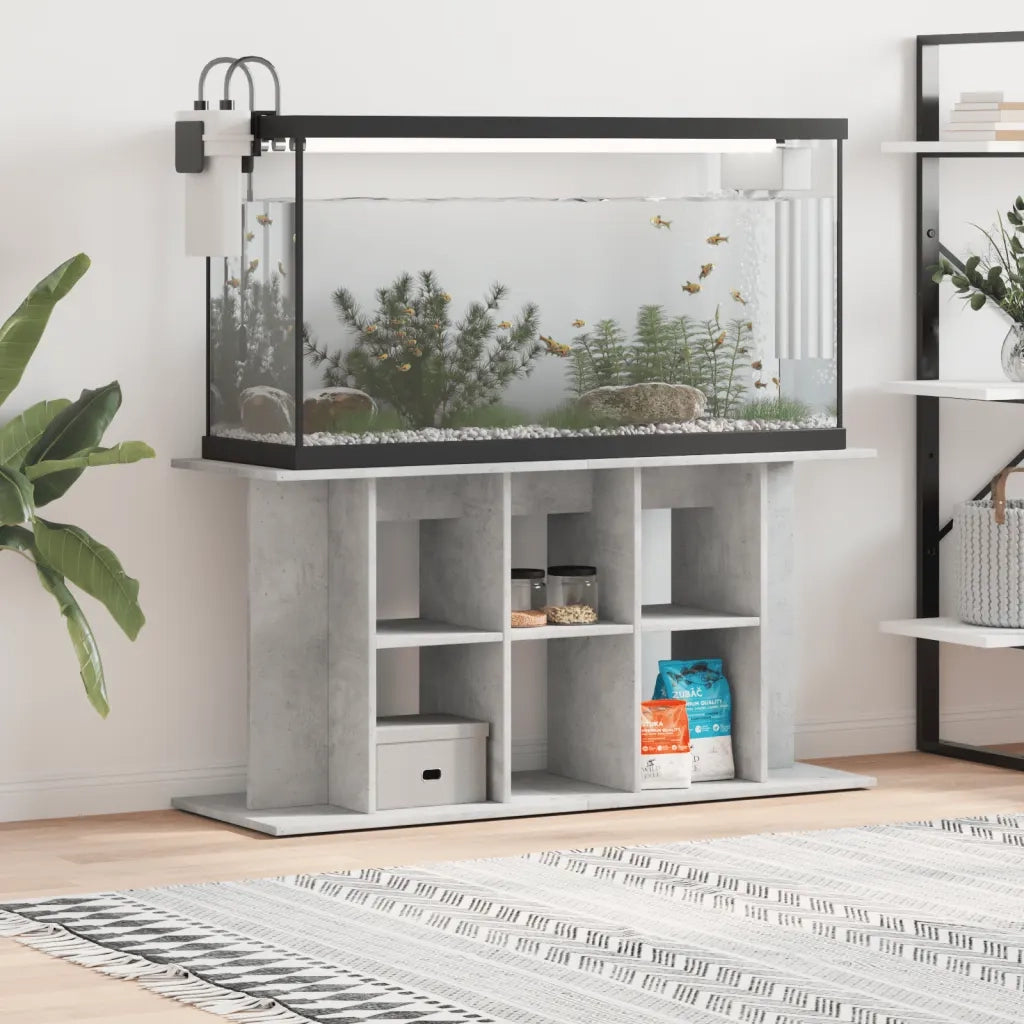 Supporto per acquario in cemento grigio 120x40x60 cm in legno ingegnerizzato CFW1524348