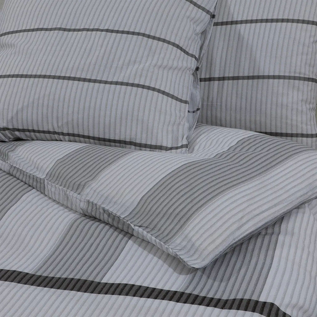 Set Copripiumino Grigio 140x200 cm in Cotone CFW5610143