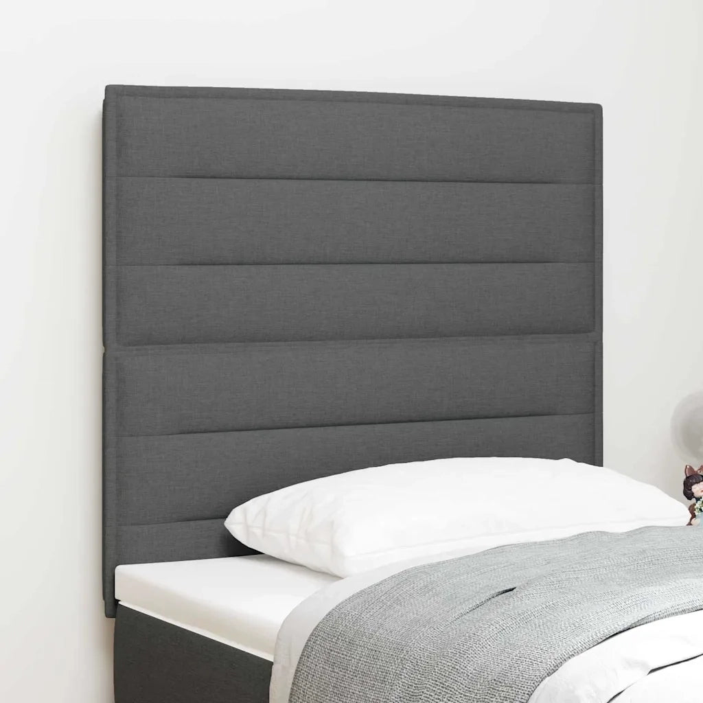 Testiera Grigio scuro 100 cm Tessuto 3337678