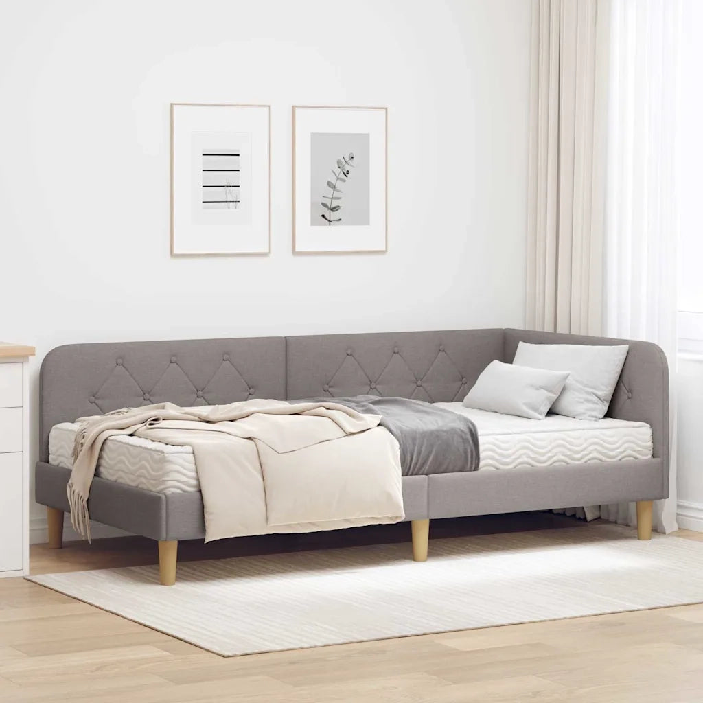 Cornice del letto ad angolo Talpa 90 x 190 cm Tessuto 3394114