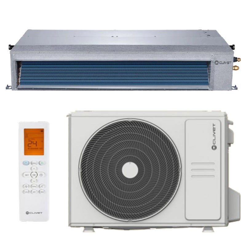 Climatizzatore Condizionatore Clivet Inverter Canalizzato Canalizzabile 42000 Btu ID3-XY 120M R-32 Wi-Fi Optional con Telecomando a Infrarossi