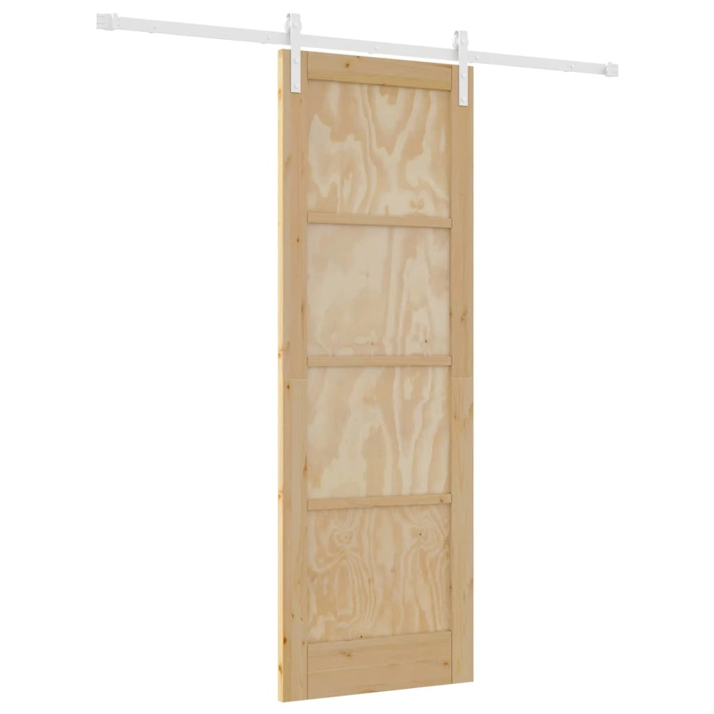 Porta scorrevole Naturale e Bianco 73,5 x 211 cm 3445423