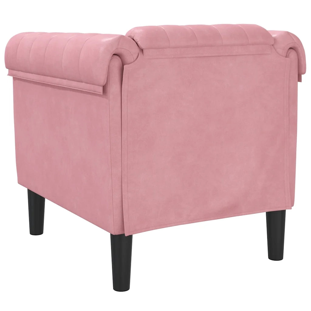 Divano Sedia-Poltrona Rosa in Velluto 551895