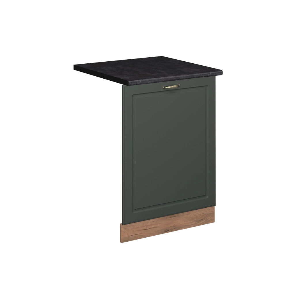 Pannello frontale della lavastoviglie Fame-Line Verde-oro rustico/Rovere dorato 60 cm, PL Antracite Vicco