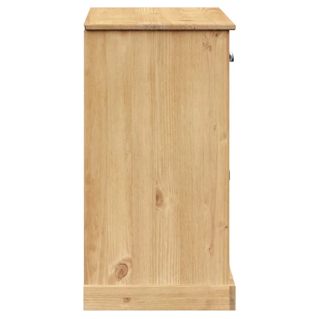 Credenza | Madia | Buffet da pranzo | Armadio da pranzo con Cassetti VIGO 113x40x75 cm Legno Massello di Pino
