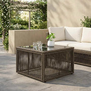 Tavolo da Giardino Grigio e Nero 55 x 55 x 37 cm 42035134